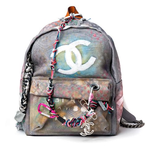 chanel graffiti backpack fake|vintage chanel backpacks.